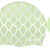 Cockatoo Fish Fin Rubber Swimming Cap for Kids | Hydra Swim Cap for Boys & Girls - Green