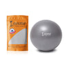 Cockatoo 25 cm Mini Aerobic Ball for Exercise, Pilates & Core Workout – Anti Burst Gym Ball with Air Straw - Grey
