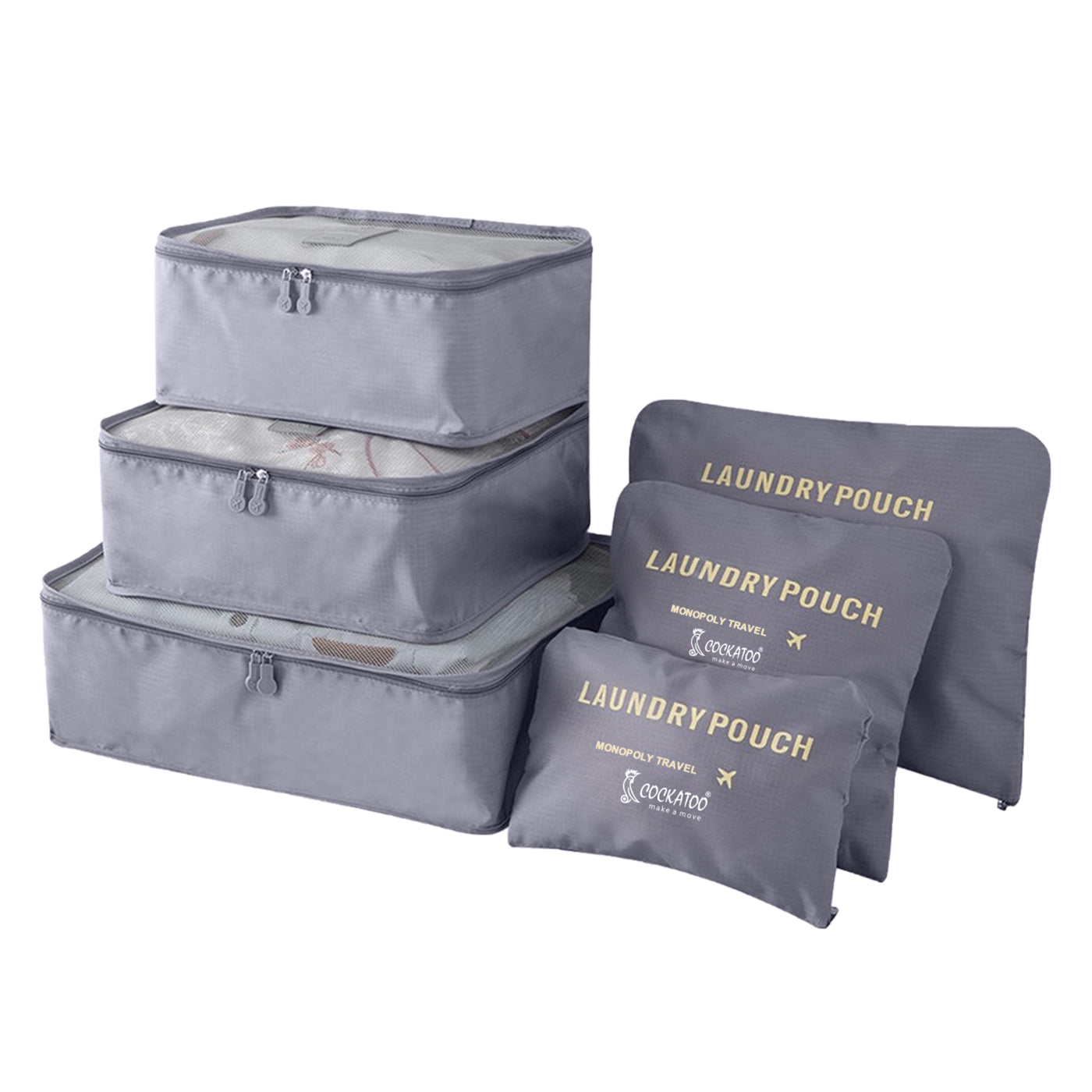 Cockatoo Horizon 6 Pc Travel Storage Bag,Travel Organizer Bags for Lug