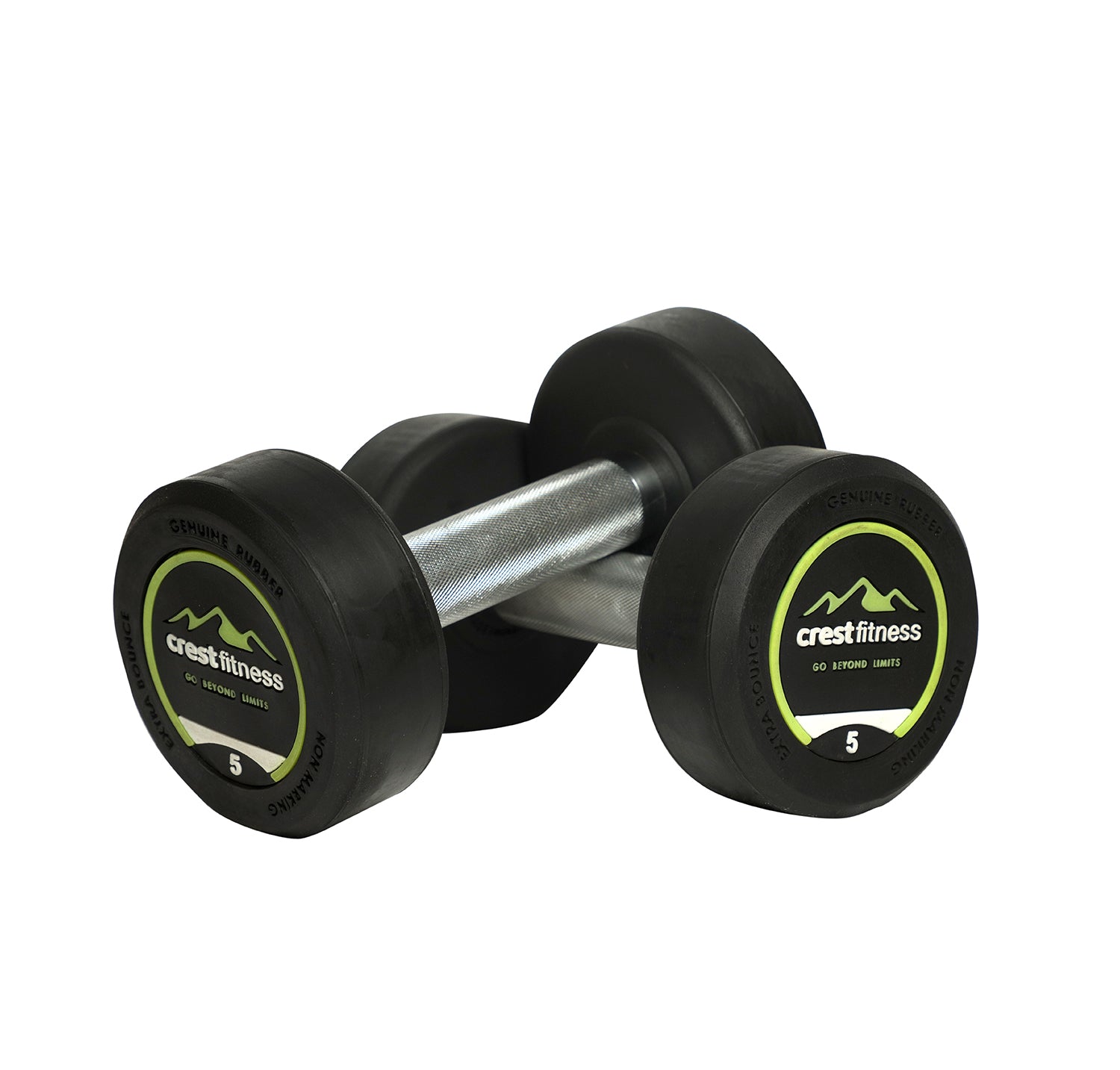 Cockatoo Professional ROUND RUBBER COATED DUMBBELLS (Pair)