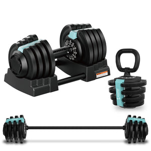 Cockatoo Adjustable Dumbbell 3 in 1 With Connecting Rod | Kettlebell |Dumbbell | Single Piece