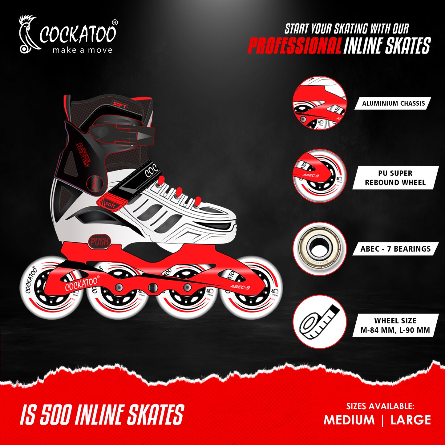 Cockatoo IS 500 Inline Skates