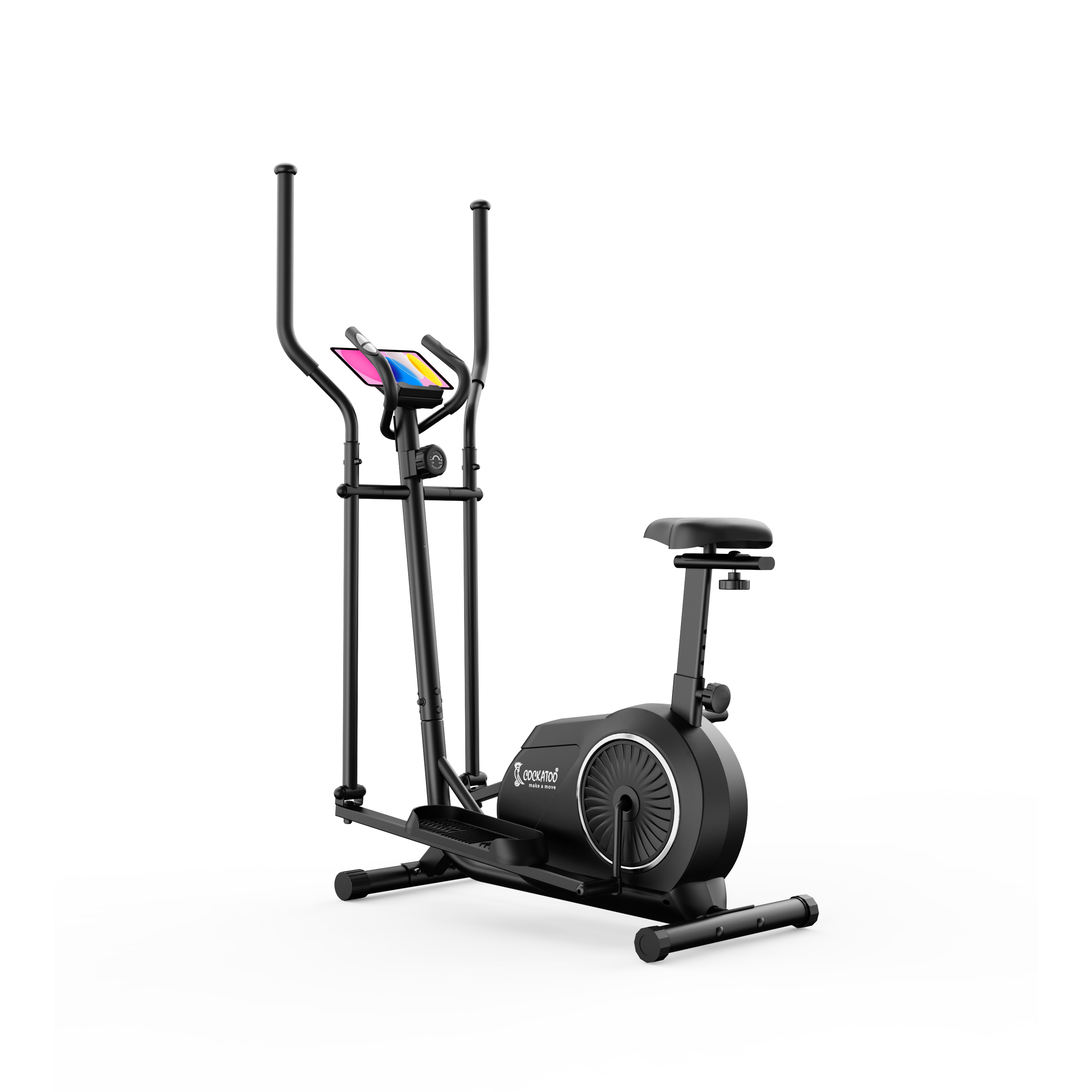 Cockatoo Trainer-X 5Kg Fly-Wheel Elliptical Cross Trainer for Home  Levels of Resistance| Max User Weight 120 Kg Free Installation