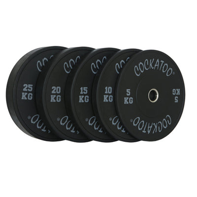 Black Bumper Plates (Pair) | Cockatoo
