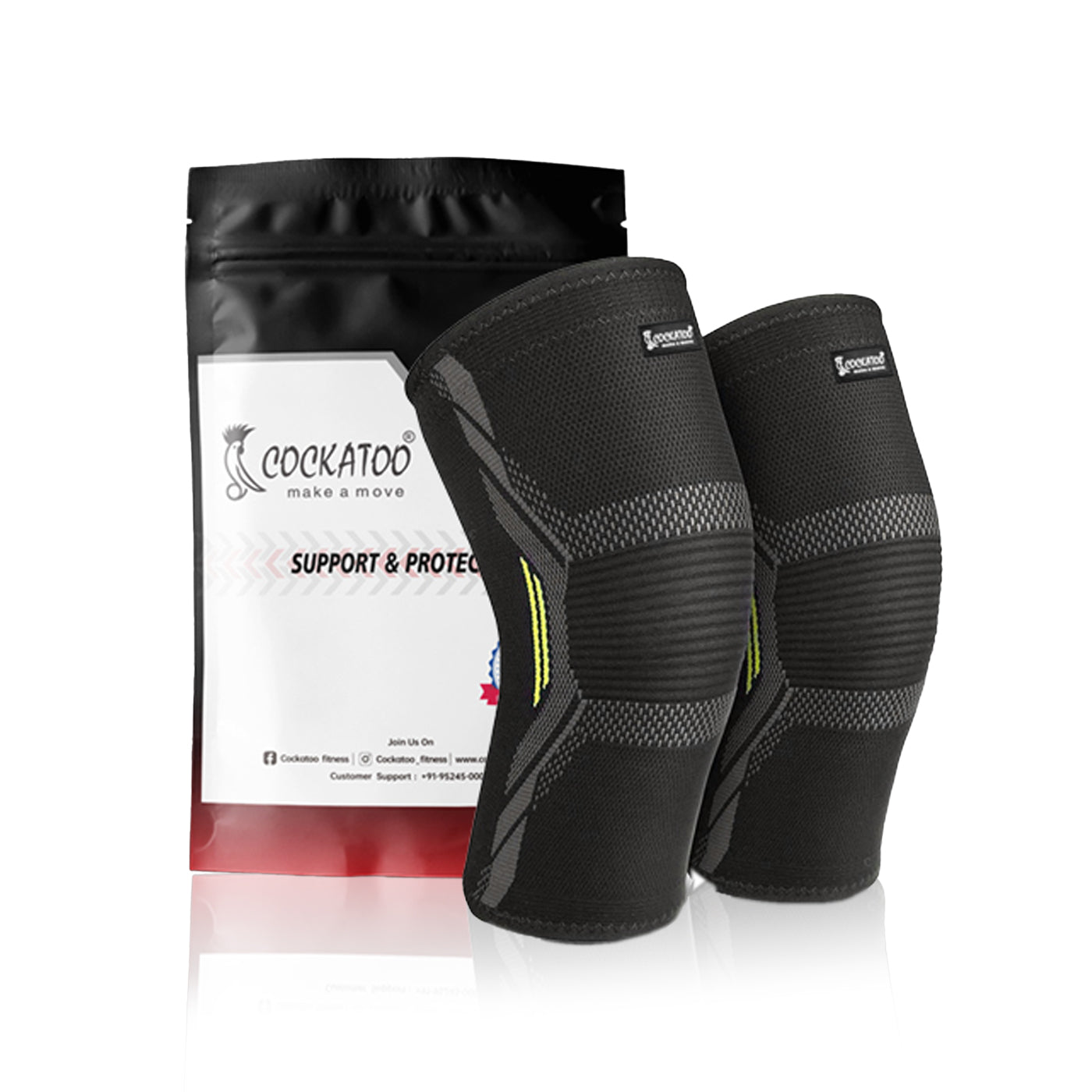 Cockatoo Elbow Support For Gym, Elbow sleeve For Men,Elbow Sleeve for Support and Compression, Comfortable and Breathable Elbow Brace for Sports and Recovery(Pack of Two)