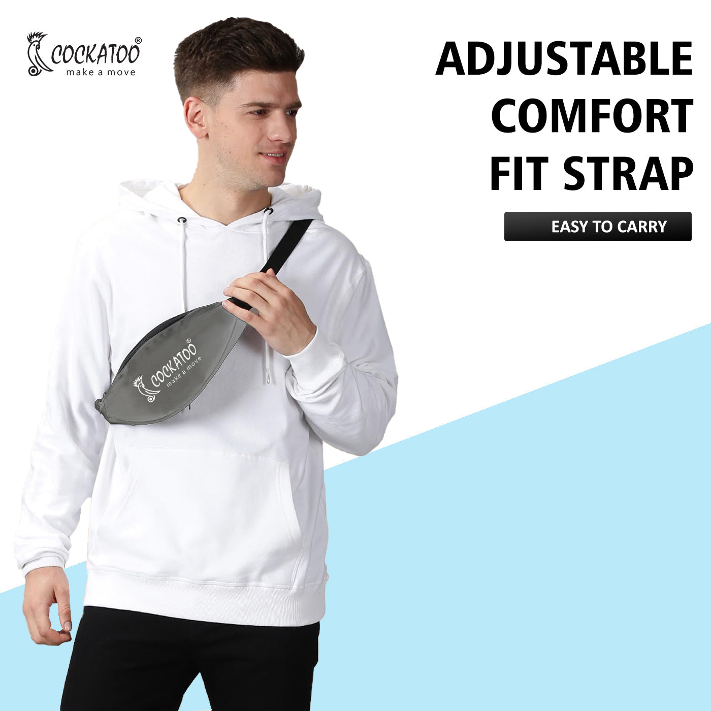 Cockatoo Waist Bag for Men & Women, Fanny Pack for Women (Buy 1 Get 1 Free)