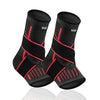 Cockatoo Ankle Sleeves | Comfortable and Breathable Ankle Brace (Pack of 2, Left & Right) - Red