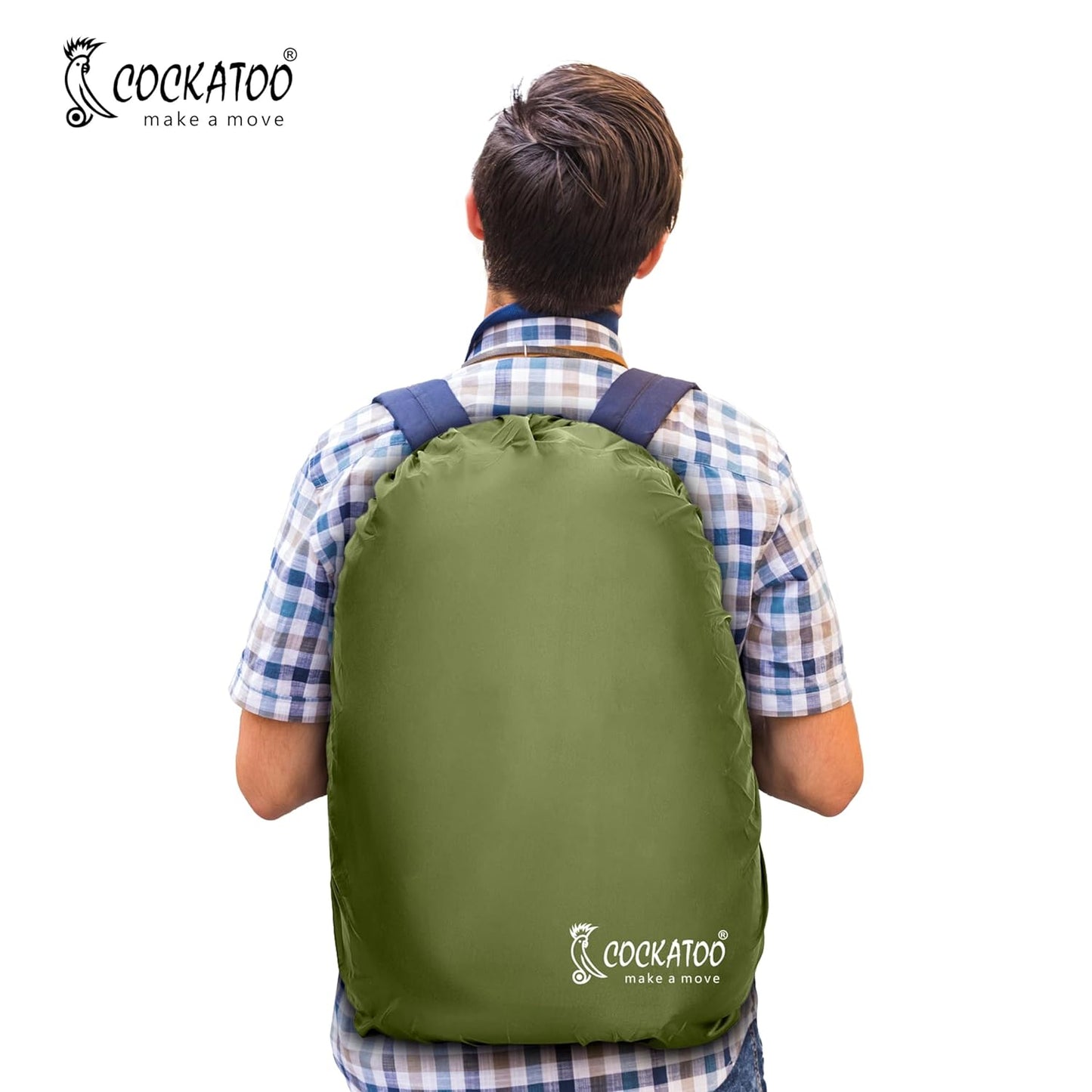 Cockatoo Bag Cover for Back Pack,40L Bag Cover Waterproof, Bag Cover for Rain & Dust(6 Month Warranty)