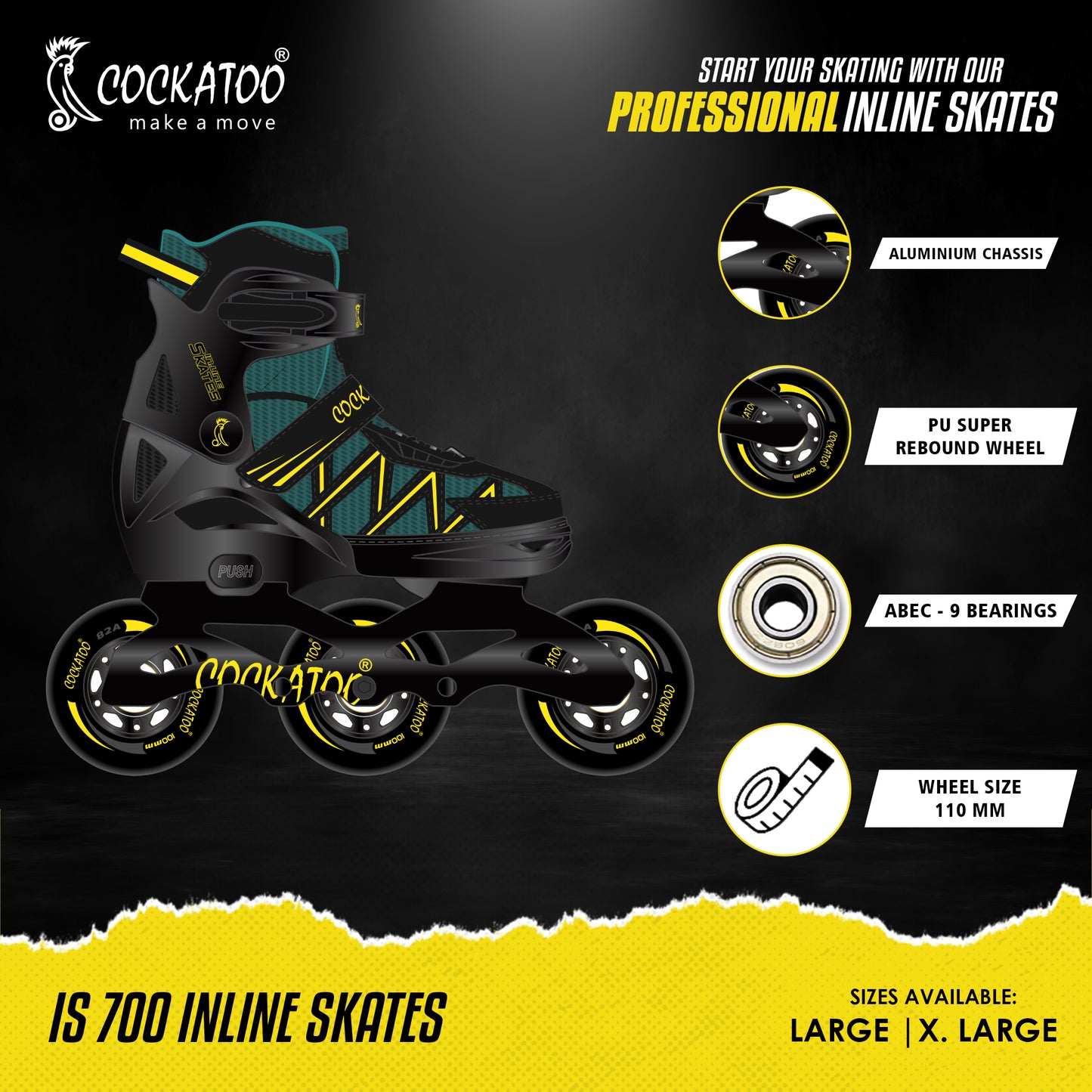 Cockatoo IS 700 Inline Skates