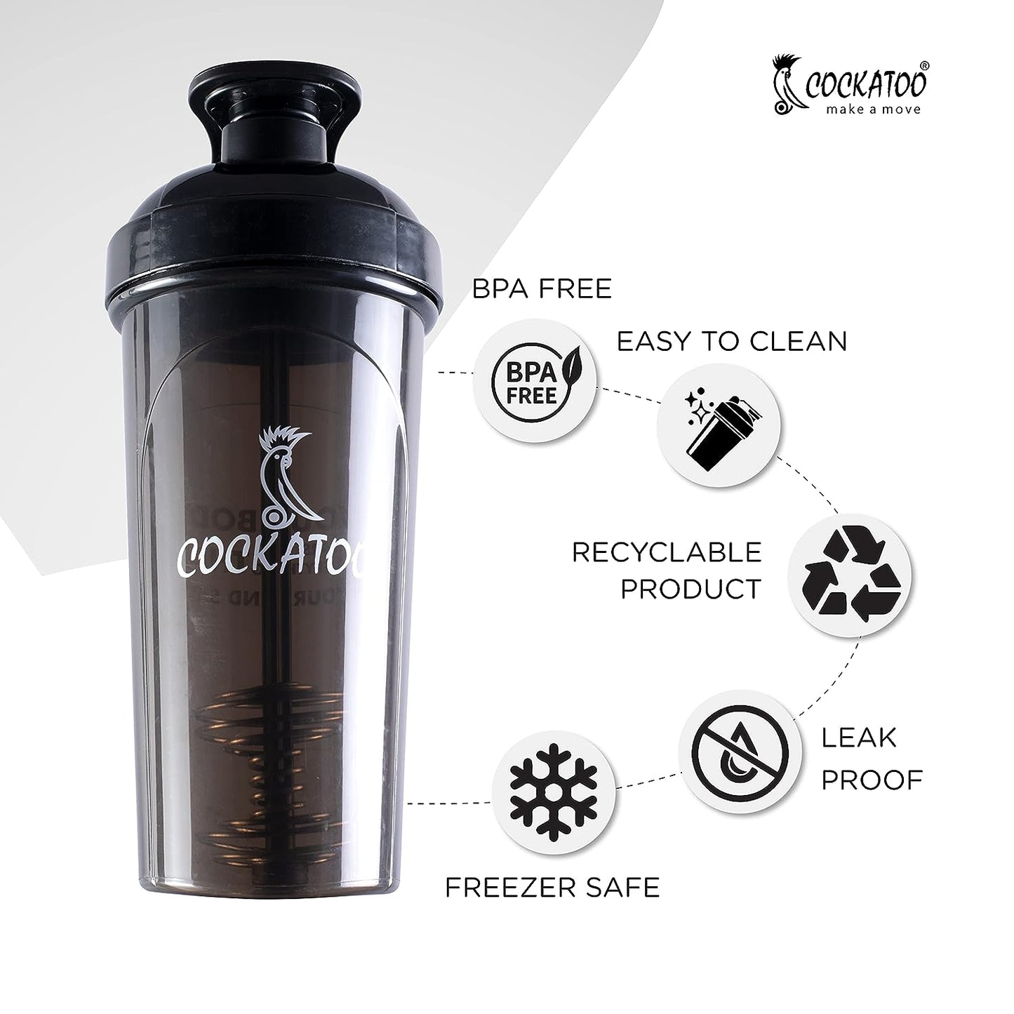 Cockatoo Shaker - 500 ML (Buy 1 Get 1)