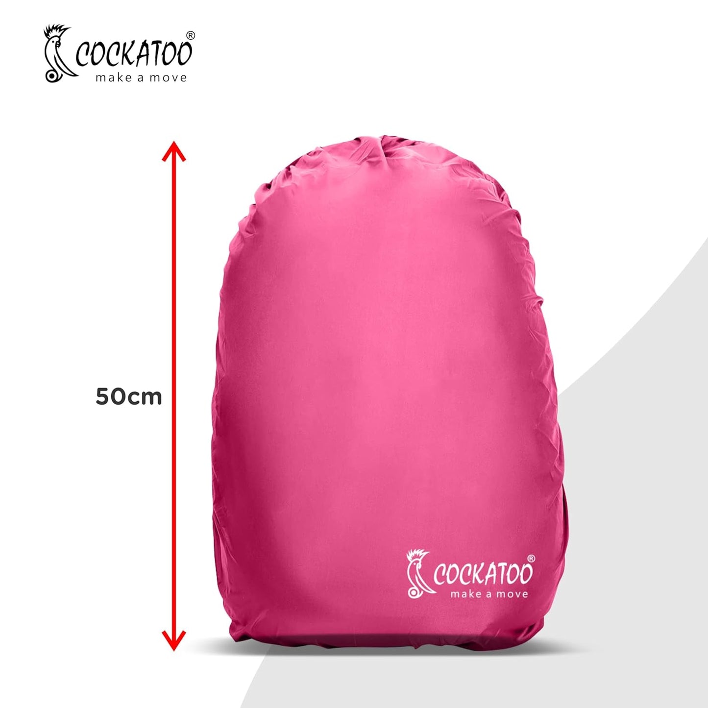 Cockatoo Bag Cover for Back Pack,40L Bag Cover Waterproof, Bag Cover for Rain & Dust(6 Month Warranty)