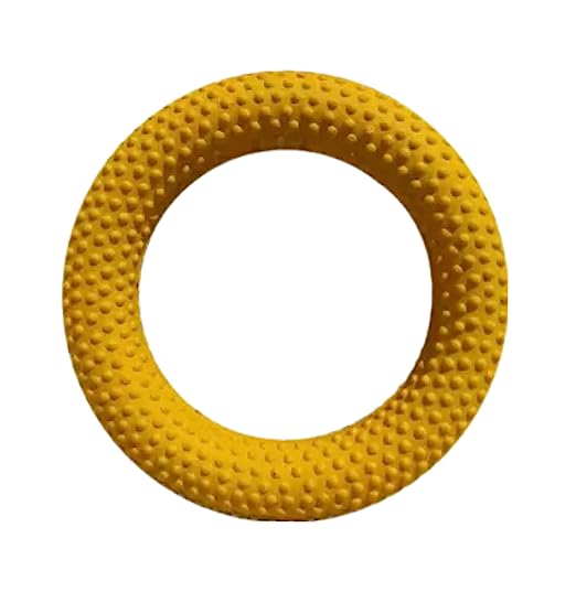 Cockatoo Rubber Dotted Tennikoit Ring 6 Inches Diameter Multicolor, Kids Playing, Tennis Ring, Rubber Frisbee (Pack of 1)