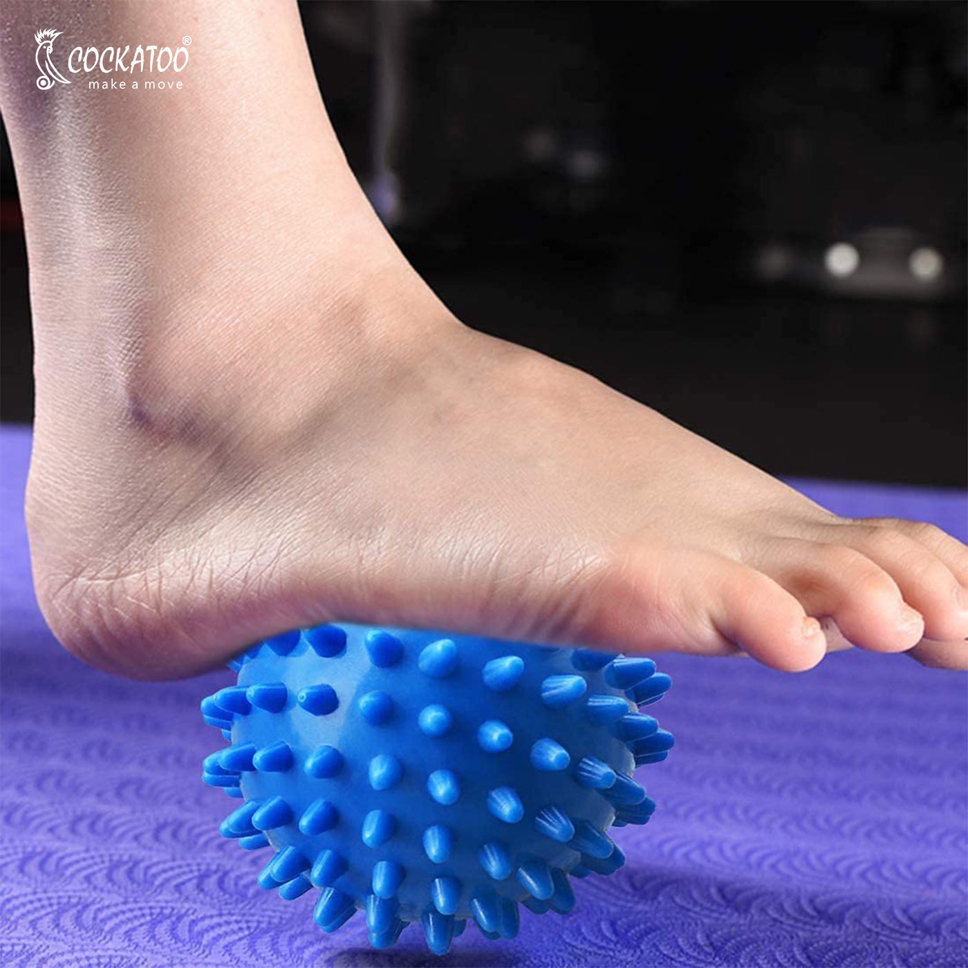 Cockatoo Massage Ball Set of 2 Balls, Soft Spike, Hard Spike for Self Release Deep Tissue Manual Massager, Muscle Mobility, Post Workout Recovery, Multicolor
