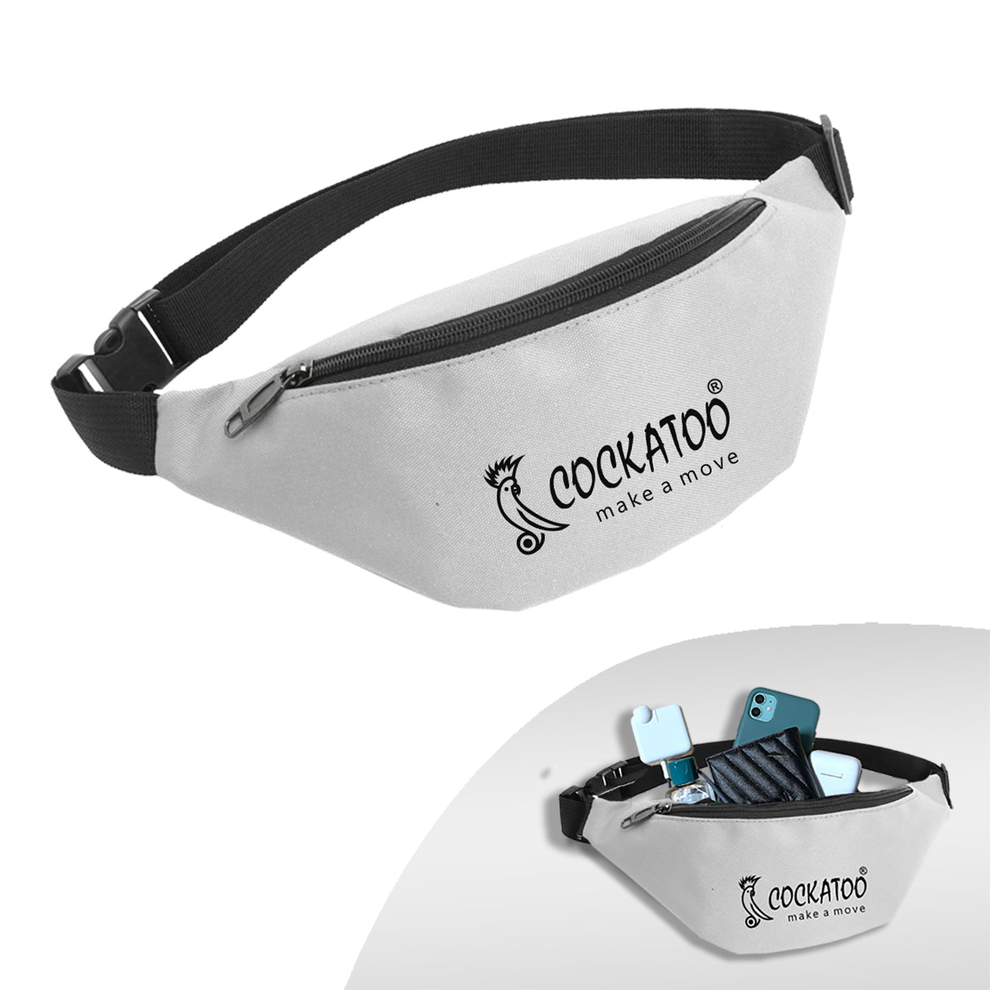 Cockatoo Waist Bag for Men & Women, Fanny Pack for Women, (6 Month Warranty) - 4 Colours