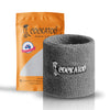 Cockatoo Terry Cotton Wristband | Sweatband For Gym, Badminton, Workout| Pack of 1 - Grey