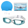 Cockatoo Basic Swimming Set| Swimming Set with Goggles, Earplugs, Nose pin for Men & Women - Lake Blue