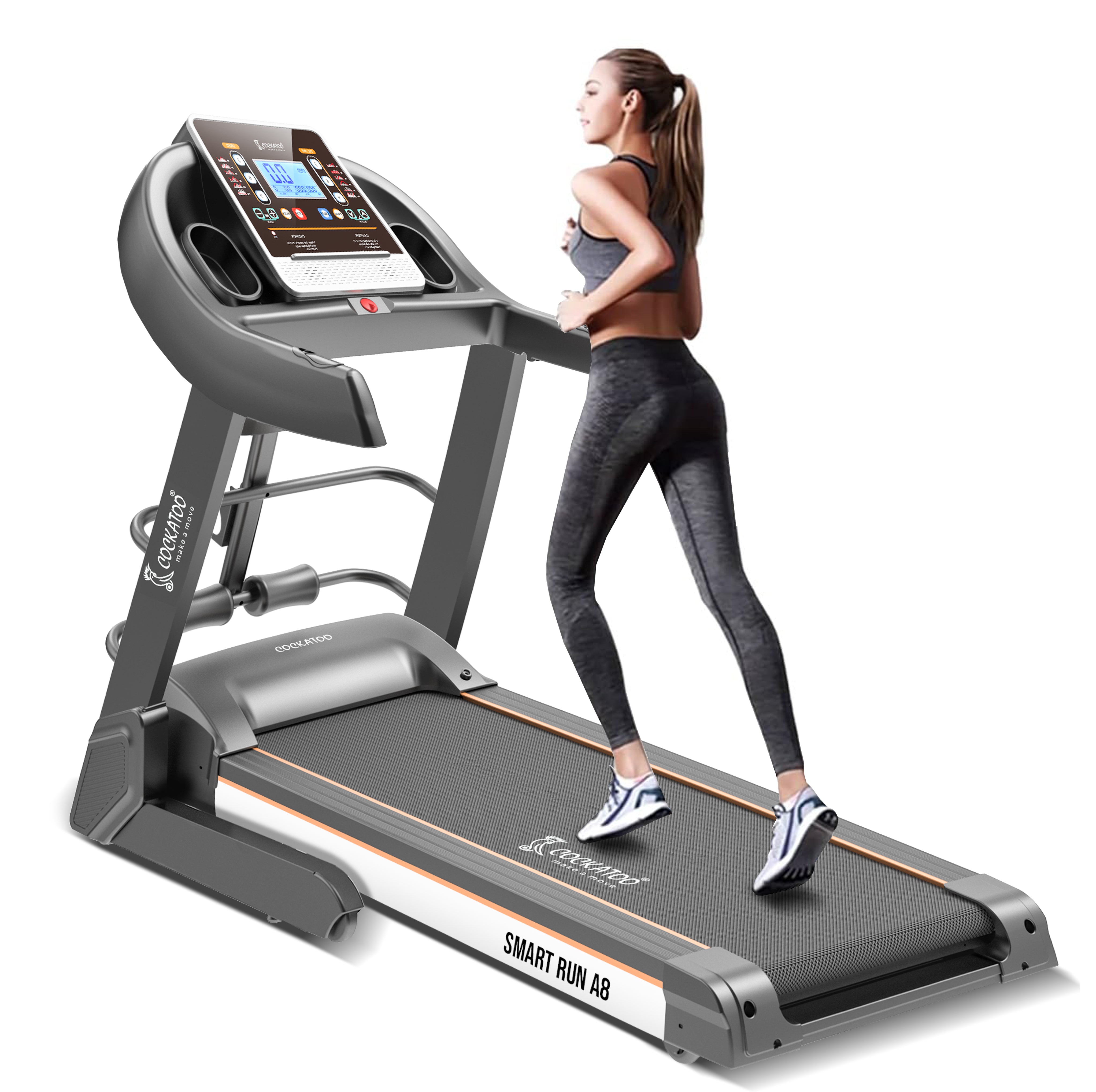 Cockatoo SmartRun A8 6HP Peak Auto Incline Treadmill Foldable with