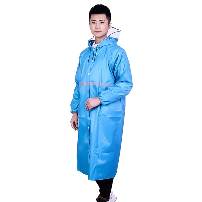 Cockatoo RNCT-02 Oxford Material Rain Coat| Overcoat Raincoat for Men  Women|Blue