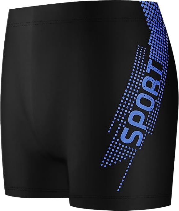 Printed Active Wear Men, Quick-Dry Sport Shorts For Men, Royal Blue, Size: L