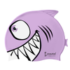 Cockatoo SC02 Rubber Swimming Cap for Kids| Kids Swimming Cap for Girls & Boys - Purple Shark
