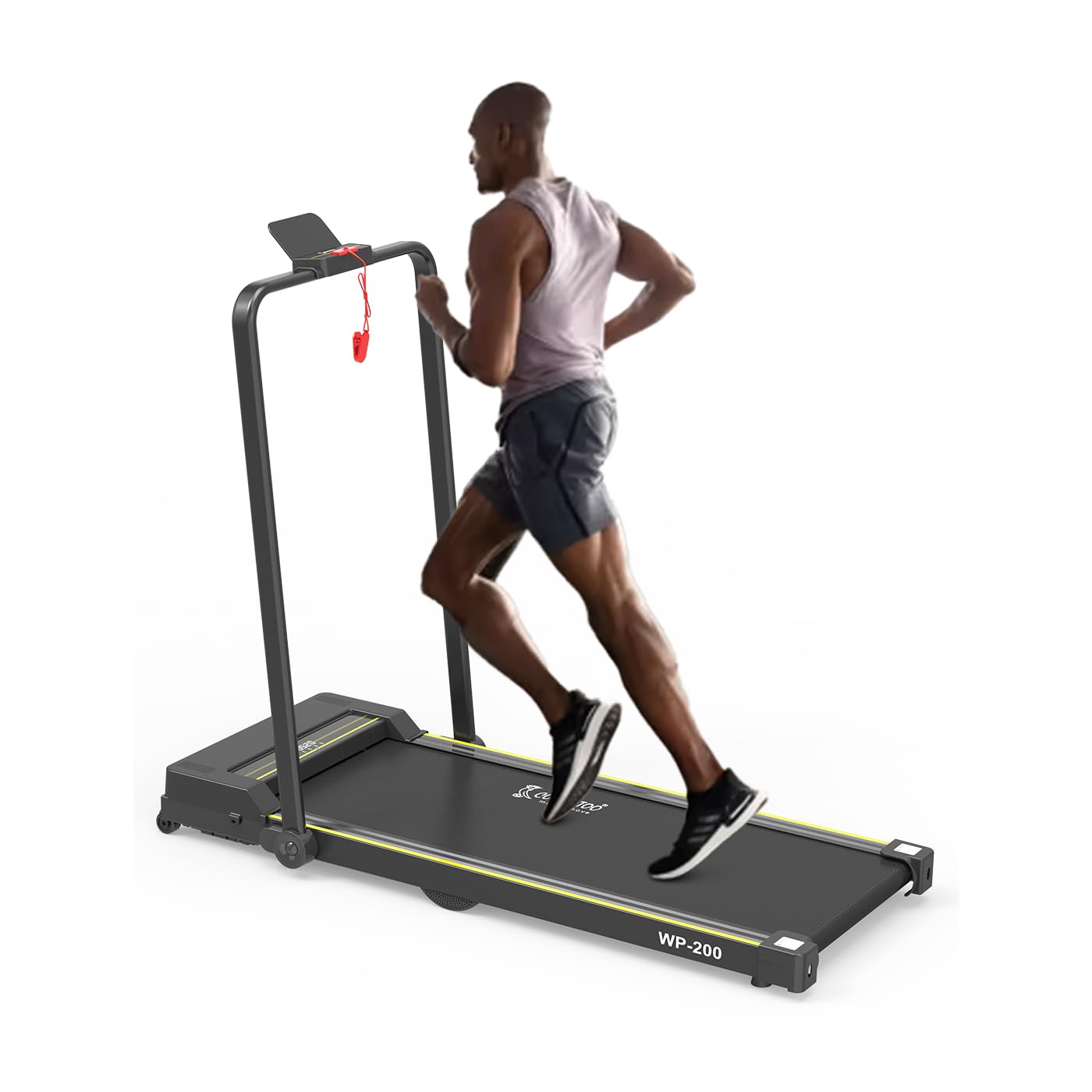 Cockatoo WP-200 1.5HP - 3HP Peak Motorized Treadmill, Walking Pad for Home, Foldable Treadmill, Max Speed- 8 Km/Hr, Max Weight 110 Kg(Free Installation Assistance, 1 Year Warranty)