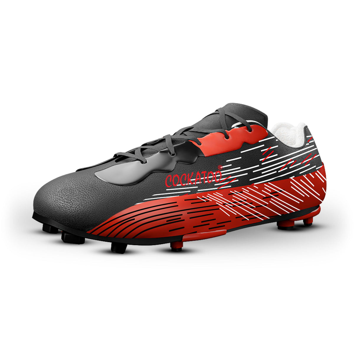Cockatoo FS01 Red and Black Football Shoes