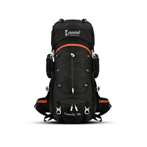 Cockatoo Victory Summit 75L Rucksack Trek Bag | With Rain Cover| Waterproof | Black