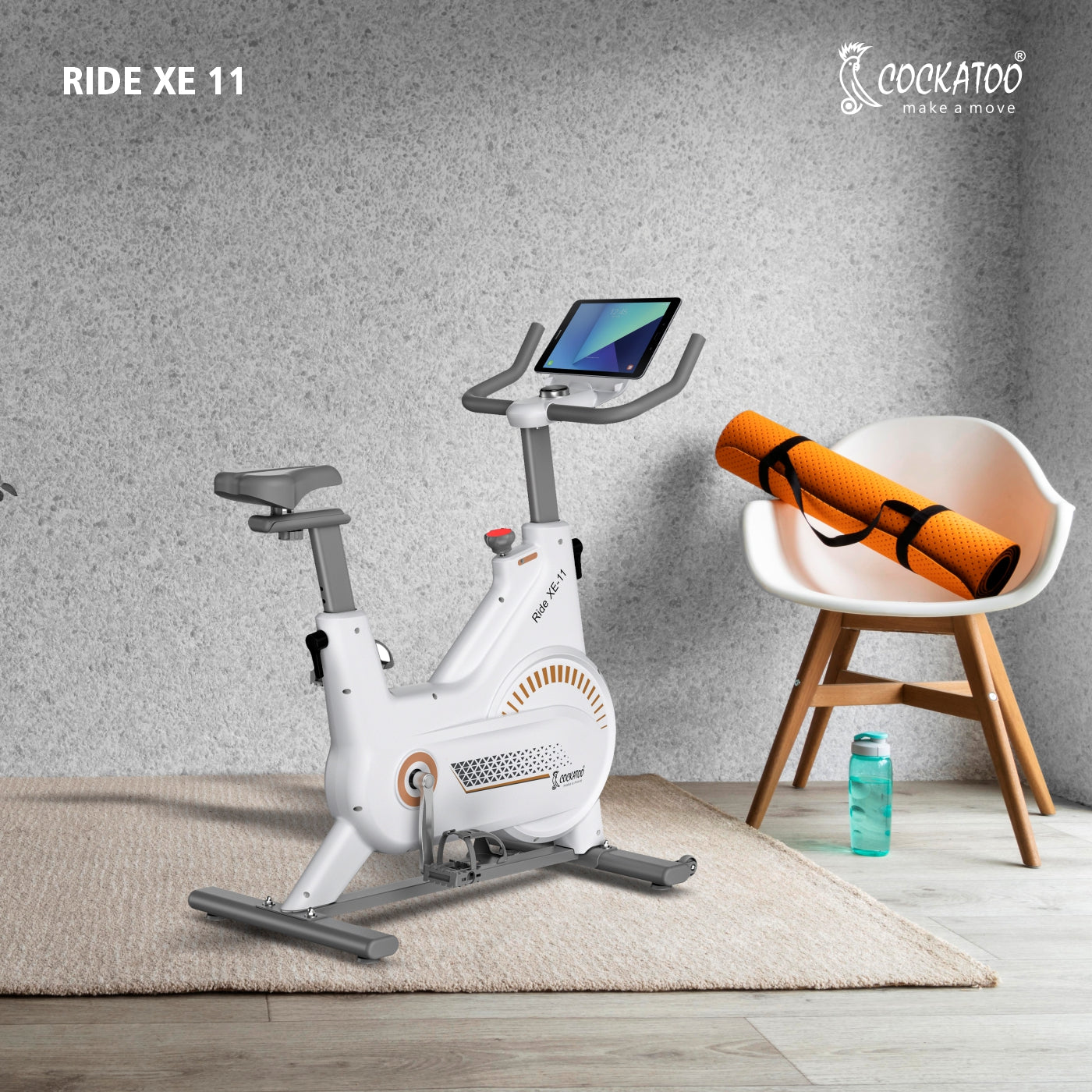 Cockatoo Ride XE11 Spin Bike Exercise Cycle | Flywheel Size 11 kg |Pho