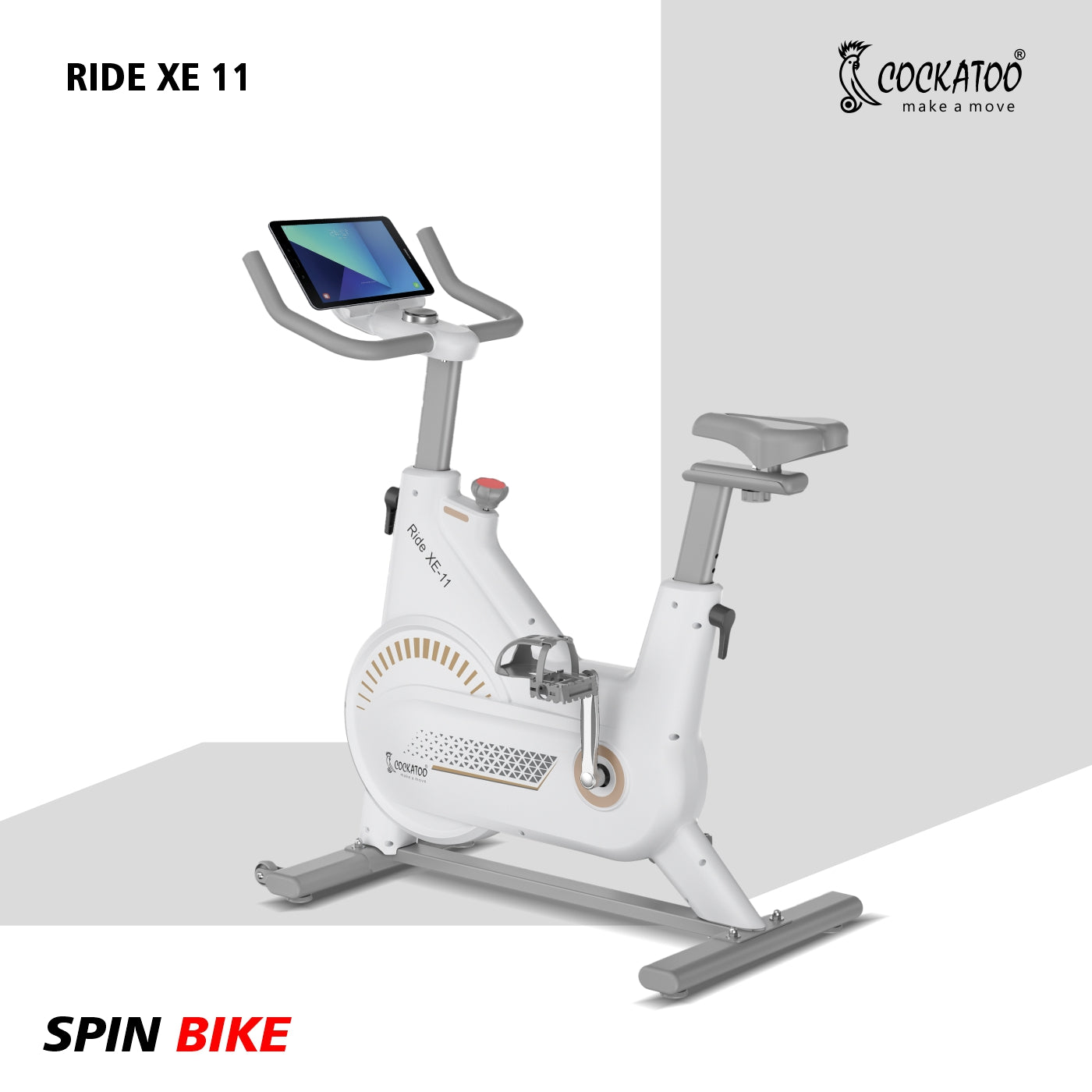 Cockatoo Ride XE11 Spin Bike Exercise Cycle | Flywheel Size 11 kg |Pho
