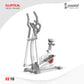 Cockatoo Trainer XE10 Elliptical Cross Trainer|8 Level Magnetic Resistance| Flywheel 10Kg| Max User Weight 120 Kg| White & Red