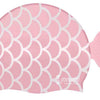 Cockatoo Fish Fin Rubber Swimming Cap for Kids | Hydra Swim Cap for Boys & Girls - Pink