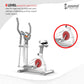 Cockatoo Trainer XE10 Elliptical Cross Trainer|8 Level Magnetic Resistance| Flywheel 10Kg| Max User Weight 120 Kg| White & Red