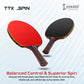 Cockatoo Spin 3-Star Table Tennis Racket Set| TT Set With 2 Bats & 3 Balls| Intermediate Level Play| Black And Red