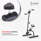 Cockatoo Step Flex Pedal Exercise With Long Handle | Non-Slip Feet| Dual Hand Rockers- Black
