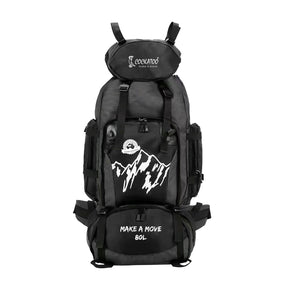 80L Black Rucksack Trekking Bag