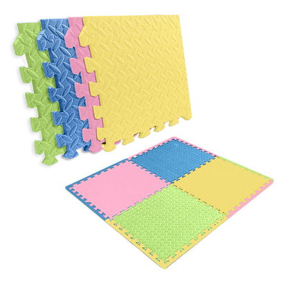 Cockatoo Interlock Mat Colored (Pack of 4)