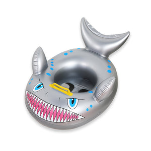 Baby Shark Grey Fish Swimming Floats, Inflatable Baby Pool Swimming Waist Pool Floats