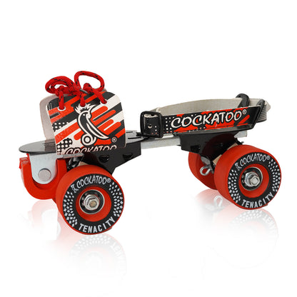 Cockatoo Tenacity Adjustable Roller Skates| Versatile 4-Wheel Roller Skates for Kids 6-12 Years(6 Month Warranty)