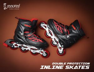 Cockatoo IS1100 Beginners Inline Skates | PVC Wheels Skating Shoes For Kids