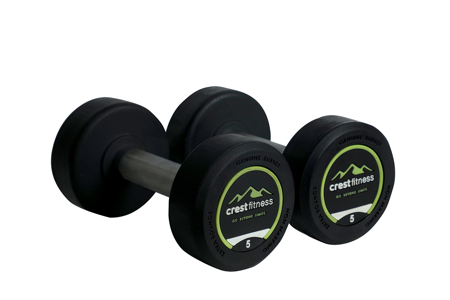 Cockatoo Professional ROUND RUBBER COATED DUMBBELLS (Pair)