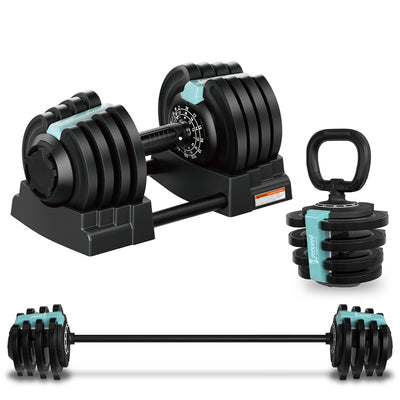 Adjustable Dumbbell 3 in 1 With Connecting Rod - Kettlebell | Cockatoo