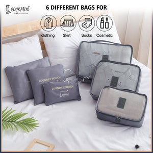 Cockatoo Horizon 6 Pc Travel Storage Bag - detail shot