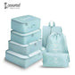 Cockatoo Jet-Set 7 Pc Travel Storage Bag,Travel Organizer Bags for Luggage, Material: Twill Cloth