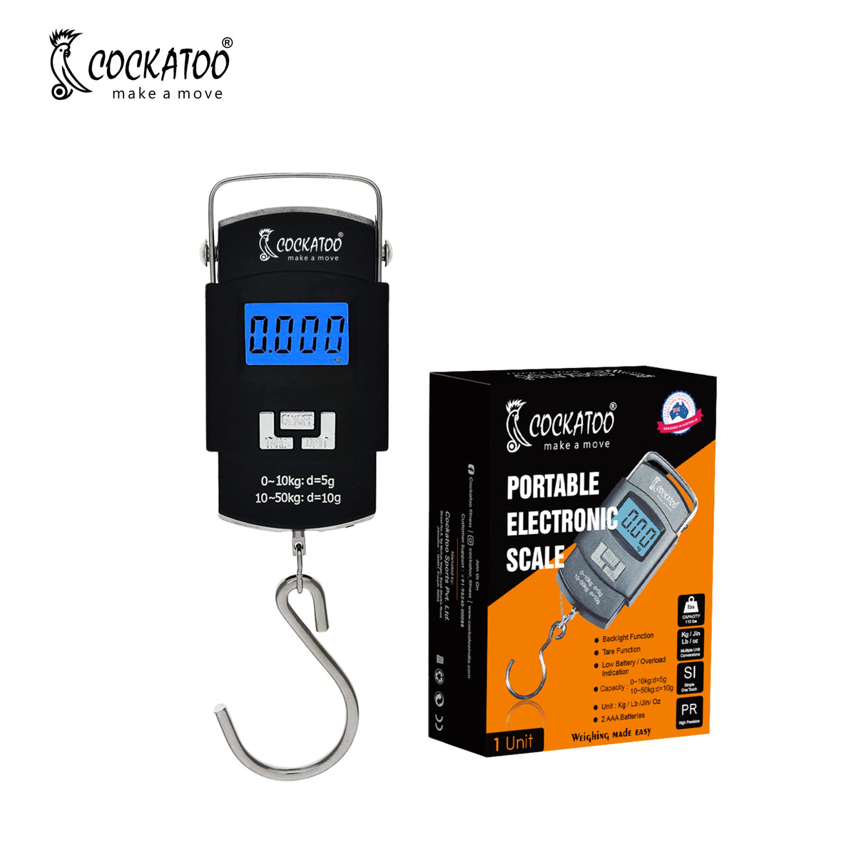 Cockatoo Luggage-Guard Luggage Weighing Scale with Led Screen,