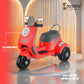 Cockatoo 3E-Cruise Wizard Rechargeable Electric Kids Bike,Kids Scooter Bike for 2-8 Yrs Girls&Boys Powered by 6V & 4.5 AH Battery for 4.5Hr-6Hr Ride with Aux,Bluetooth & Inbuilt Music-Red