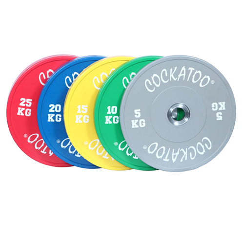 Cockatoo COMPETITION BUMPER PLATES WITH HUB ( 3 YEARS WARRANTY )
