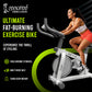 Cockatoo Ride X10 Spin Bike Exercise Cycle For Home| Flywheel Size 10 Kg| Max Weight Capacity- 100 Kg, White