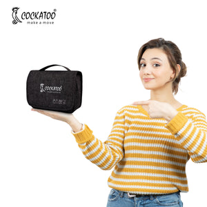Cockatoo Fresh-Start Toiletry Bag for Men & Women,Hanging Travel - detail shot