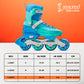Cockatoo Shadow Line Adjustable 4 Wheel Inline Skates| ABEC-7 Bearing Skating Shoes| Adjustable Strap