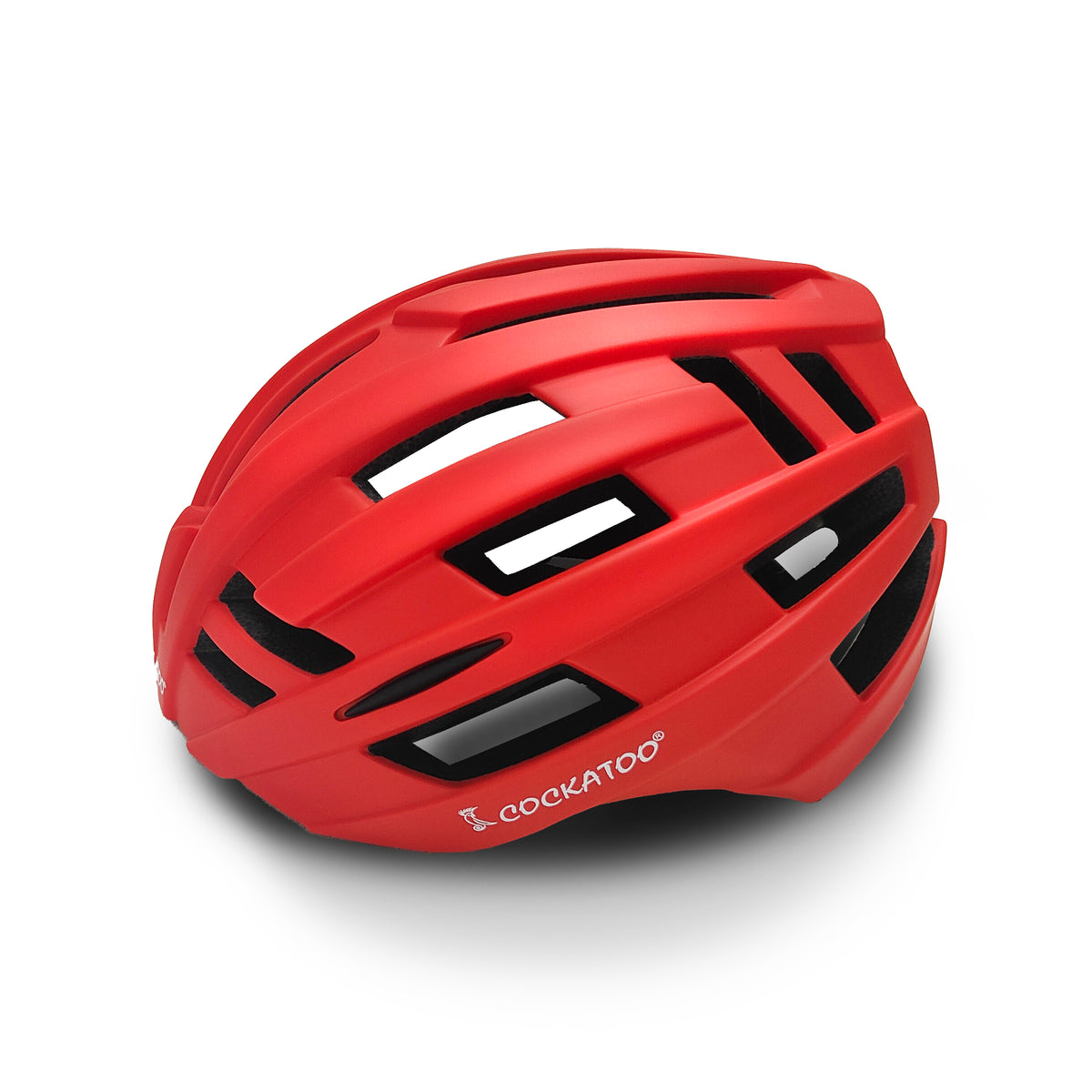 Cockatoo Adult Bike Helmet With Rechargeable Usb Light